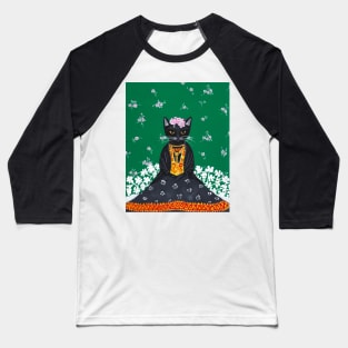Frida Cat Baseball T-Shirt